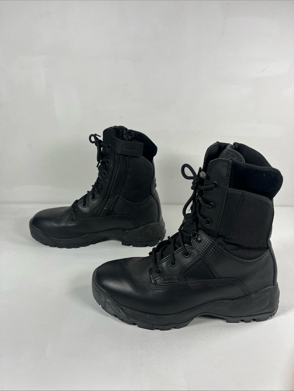 5.11 Tactical Mens ATAC 8” Side Zip Boots Black Combat Lace Up Men’s 11